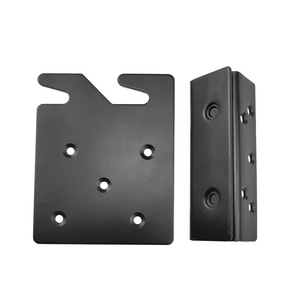 Support de lit suspendu noir Yoyow 86x107x2.0mm avec revêtement électrophoretique, accessoire de quincaillerie pour lit en bois - Product Image 2