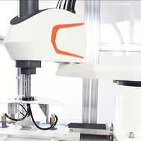 Bras de robot industriel articulé Scara pour projet d'application de couvercles sur lingettes humides