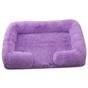Casa para Perros, Rectangular, de Felpa Sólida, Cama para Mascotas de Invierno, Lavable a Máquina, en Caja - Product Image 5