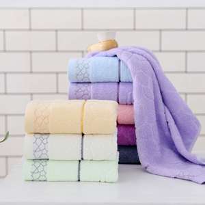 Serviette de toilette en tissu éponge jacquard, séchage rapide, usage domestique, cadeau promotionnel, plusieurs couleurs au choix - Product Image 3