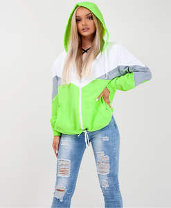 High Quality Women's Waterproof Leather Windbreaker Customizable <b>Colour</b> <b>Block</b> Jacket Fur Decoration Hooded Rain Zipper Plus Size - Product Image 4