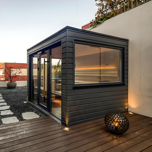 Sauna extérieur en bois Triunity Sauna, luxe moderne, quatre personnes, avec chauffage à vapeur humide - Product Image 3
