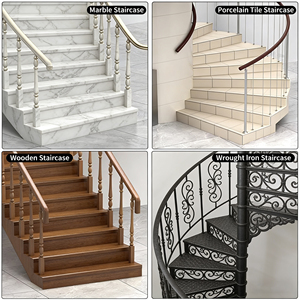 Profilé de nez de marche antidérapant en alliage d'aluminium pour usage commercial, protection de bordure de marche sécurisée, rénovation d'escalier, moulure de finition pour nez de marche - Product Image 3