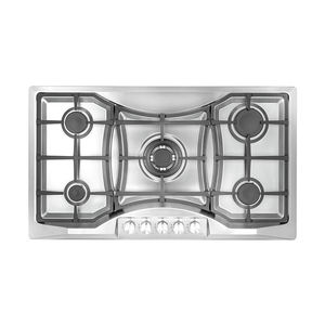 Estufa de <span class=keywords><strong>gas</strong></span> de acero inoxidable, dispositivo de seguridad de hierro fundido de 5 quemadores, estufa de <span class=keywords><strong>cocina</strong></span> de <span class=keywords><strong>gas</strong></span>, estufa integrada al por mayor en todo el mundo - Product Image 5