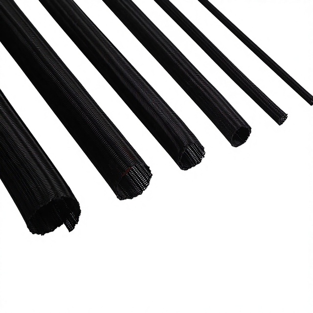 New Design PET/PE Spiral Wrapping Braided Sleeving with 10mm Diameter for Flexible Cable Protection High Temperature Resistance