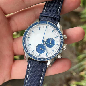 Orologio da polso multifunzionale da uomo di alta qualità, specchio in vetro zaffiro, cassa in acciaio inossidabile, tutte le funzioni funzionano normalmente - Product Image 1