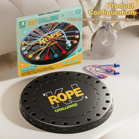 Jeu de société interactif avec corde, puzzle éducatif, jouet d'entraînement cérébral pour parents et enfants, ensemble de jeu de table