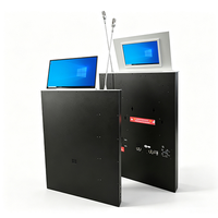 Nuevo Monitor Eléctrico de Altura Ajustable con Micrófono Integrado y Placa de Identificación Electrónica para Conferencias en Oficinas sin Papel