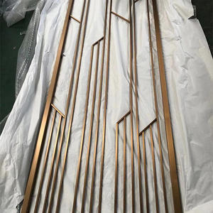 Panel de pantalla de acero inoxidable cortado, Partición de habitación, decoración de partición personalizada - Product Image 4