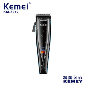 Tondeuse à cheveux électrique Kemei KM-3212, lame réglable, longueur réglable en 4 étapes, professionnelle, étanche, charge USB - Product Image 2