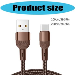 <span class=keywords><strong>Cable</strong></span> <span class=keywords><strong>USB</strong></span> a Tipo <span class=keywords><strong>C</strong></span> de 1m 2m 100W 480Mbps con Carga Rápida, <span class=keywords><strong>Cable</strong></span> de Datos Trenzado, <span class=keywords><strong>USB</strong></span> Portátil - Product Image 3
