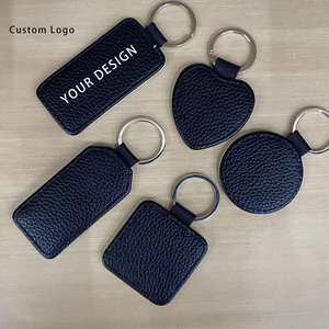 Eco-Friendly Pu <b>Leather</b> and Stainless Steel <b>Keychains</b>, Versatile for Various Festive Events - Christmas Wedding Birthday - Product Image 1