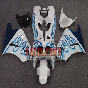 Bodys สำหรับฮอนด้า VFR400RR VFR400R <span class=keywords><strong>NC24</strong></span> rvf <span class=keywords><strong>VFR</strong></span> <span class=keywords><strong>400</strong></span> <span class=keywords><strong>R</strong></span> RR 400R CC 87 88 80No.149 VFR400 <span class=keywords><strong>R</strong></span> V4สีน้ำเงินสีขาวแฟริ่ง1988 - Product Image 1