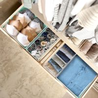 6 packs d'organisateurs de tiroirs pour vêtements, organisateurs et rangements en tissu tissé pour vêtements de bébé dans la chambre