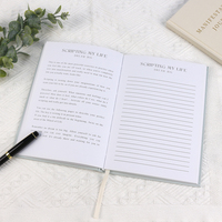 Minifestation A5 en tissu de lin imprimé sur mesure journal à couverture rigide or argent estampage carnet de notes ligné Journal