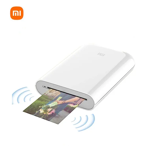 For Portable Color Zink Technology Photo Printer 313x400dpi Resolution USB+ 2x3inch DIY Photo Paper for Android/iOS
