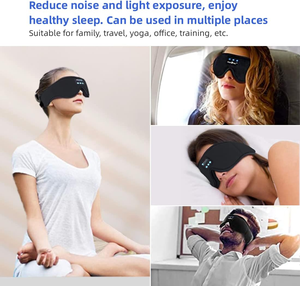 <span class=keywords><strong>Casque</strong></span> Bluetooth à cycle <span class=keywords><strong>de</strong></span> sommeil professionnel personnalisé avec musique 3D Masseur oculaire confortable <span class=keywords><strong>pour</strong></span> le confort du sommeil - Product Image 4