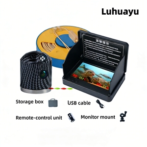 Détecteur de poissons portable Caméra de pêche sous-marine sans fil Vision nocturne IP68 Étanche Batterie au lithium rechargeable Pêche sur glace - Product Image 2