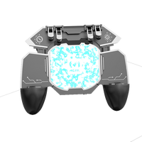 Manette de jeu sans fil MEMO DL88 à six boutons avec support pour téléphone, ABS + métal noir, pour mobiles iOS et Android