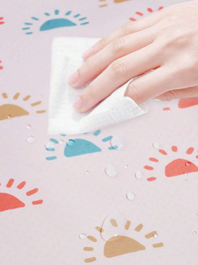 Tapis anti-éclaboussures pour bébé sous chaise haute, tapis anti-dérapant imperméable et lavable, <span class=keywords><strong>protection</strong></span> de <span class=keywords><strong>sol</strong></span>, tapis de jeu et nappe - Product Image 2