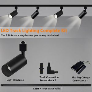 Wholesale Surface Mounted Cylinder Adjustable Rail Spot Lighting GU10 <b>LED</b> 2/3/4 <b>Wires</b> Track <b>Light</b> Fixture - Product Image 2