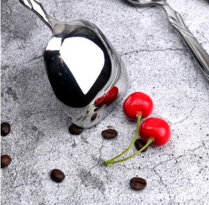 Cuillère de service personnalisée grande taille pour buffet, en acier inoxydable, pour café, thé, miel, desserts, confitures, cuillère de dégustation carrée, vente en gros - Product Image 6