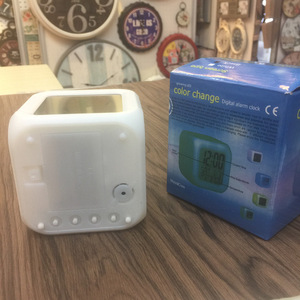 Square Color Changing Alarm <b>Clock</b> Led <b>Digital</b> <b>Desk</b> <b>Clock</b> With Date And Temperature Display - Product Image 4