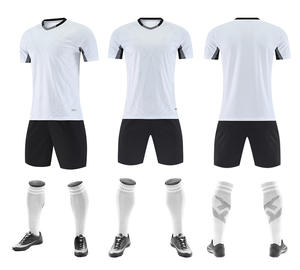 Fabrika futbol takım ilkokul öğrenci gençlik takımı eğitim yarışması Suit erkek örgü standı yaka nokta baskı - Product Image 4