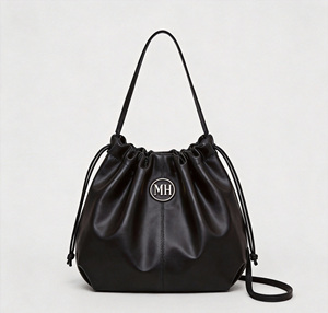 Bolso de Hombro de Piel Sintética de Moda con Correa Larga Ajustable y Cordón, Bolso Moderno Minimalista, Bolso Cruzado para Mujer - Product Image 4