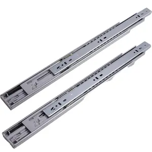 Enkele Lente 45Mm Volledige Uitbreiding Zware Belasting Duty Telescopische Soft Close Lade Schuif Rail Voor Industriële