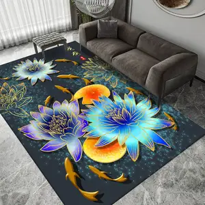 High Quality Modern Luxury 3d Rug And Carpets Turkish Area Rug Mats For Living Room Carpet Washable Non-slip Center Mat Alfombra