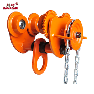 Chariot à poutre manuel de 1 tonne, type à engrenages, pour levage industriel en hauteur - Product Image 2