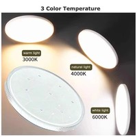 changement de couleur gris intérieur décoration de la maison salon chambre LED plafonnier 24W 36W lumière pour plafonnier