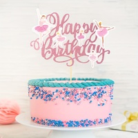 Großhandel Ballett-Mädchen Happy Birthday Cake Topper für Ballett-Tanz-Themen Geburtstagstorten-Dekoration