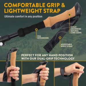 Bastones de Senderismo Ultraligeros CZFIT, Bastones de Trekking Telescópicos Plegables de Aleación de Aluminio para Mujeres y Hombres - Product Image 5