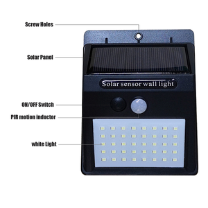 Lampe solaire étanche à 30 LED, OEM, <span class=keywords><strong>détecteur</strong></span> <span class=keywords><strong>de</strong></span> <span class=keywords><strong>mouvement</strong></span> PIR, lampes solaires <span class=keywords><strong>de</strong></span> jardin, <span class=keywords><strong>extérieur</strong></span>, câble et panneau séparés - Product Image 4