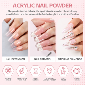 Poudre acrylique crémeuse 3-en-1 <span class=keywords><strong>Ellis</strong></span> Nail Bulk Bottle couleurs <span class=keywords><strong>Nude</strong></span>/Rose/Transparent/NEON séchage rapide pour ongles français - Product Image 5