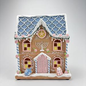 Gran Set de Construcción de Casa de Jengibre Inspirada en Personajes con Kit de Luces, Decoración Navideña para Niños y Adultos, Adornos para Árbol de Navidad y Bolas de Navidad - Product Image 2