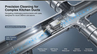 Sistema de Reciclaje de Aceite Usado Comercial, Robot Inteligente de Limpieza Automática de Tuberías, Limpieza Rápida de Conductos