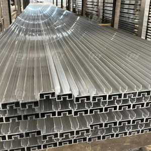 Stile italiano in alluminio porta scorrevole perfetto sistema appendiabiti slim frame vetro porta profilo in alluminio alluminio - Product Image 5