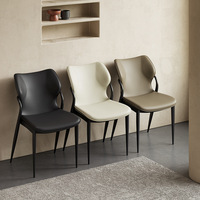 Chaise de salle à manger moderne de luxe léger, style italien minimaliste, design haut de gamme, chaise Yi Toto, tabouret de restaurant en métal