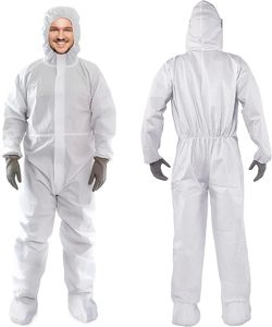Traje de Pintor de Cuerpo Completo Resistente para Hombres y Mujeres Sin Capucha, Transpirable y Resistente al Agua, Overol Protector Desechable - Product Image 2