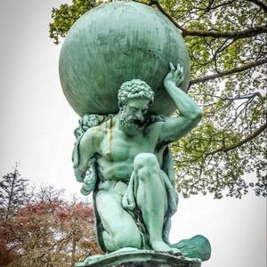 Personalizado al aire libre jardín decoración tamaño real ciudad Parque fundición latón Metal dios griego estatuas bronce escultura <span class=keywords><strong>Atlas</strong></span> Titán arte artesanal - Product Image 5