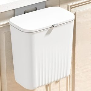 Cubo de Basura de Cocina de 9L para Montar en la Pared, Cubo de Basura Personalizado con Logotipo, Cubo de Basura Colgante de Polipropileno para el Hogar con Tapa para Armarios - Product Image 1