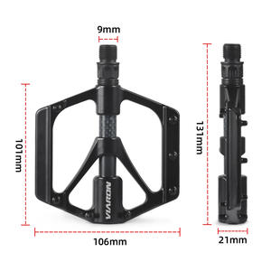 Pedales de Bicicleta de Montaña Viaron de 106 mm, Aleación de Aluminio, Rodamientos Dobles, Superficie Ancha Antideslizante - Product Image 1