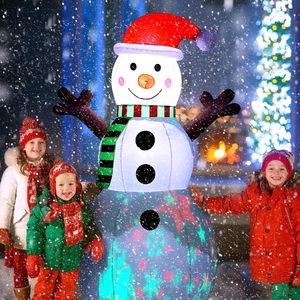 Proyector de Luz Inflable Navideño para Exteriores, con Diseño de Muñeco de Nieve, Atractivo a la Vista - Product Image 4