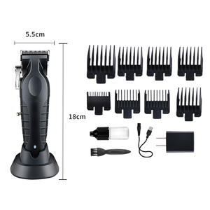 Ensemble de tondeuses à cheveux électriques sans fil rechargeables par USB étanches <span class=keywords><strong>KM</strong></span> Manufacturer <span class=keywords><strong>KM</strong></span>-<span class=keywords><strong>1102</strong></span>, ensemble de tondeuses professionnelles pour barbiers - Product Image 5