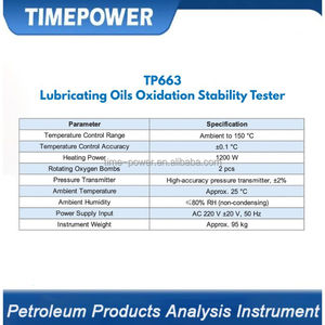 Automatic Lubricant Oxidation <strong>Tester</strong>: RPVOT Method Oil Stability Analyzer Alat Uji Oksidation Stability for Oil Insulating - Product Image 2