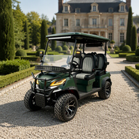 Voiturette de golf électrique populaire au design Moke américain, 72V Lithium, 4 places, tout-terrain, couleur de carrosserie illimitée
