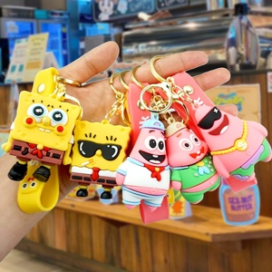 Portachiavi in Gomma Creativo <span class=keywords><strong>di</strong></span> <span class=keywords><strong>SpongeBob</strong></span> SquarePants, Personalizzato e Carino, Ideale per Coppie, Perfetto Come Regalo - Product Image 1